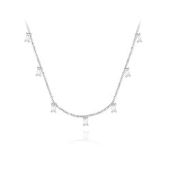 Foto principal Gargantilla Destello Blanco - Plata