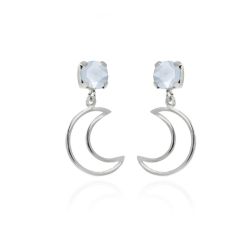 Foto principal Pendientes Selene Luna Plata A3495-85T